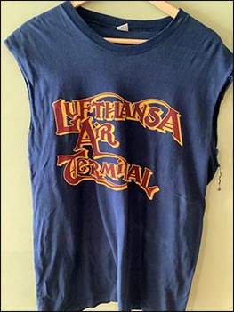 T-Shirt: Lufthansa Air Terminal (front) - 30.10.1983